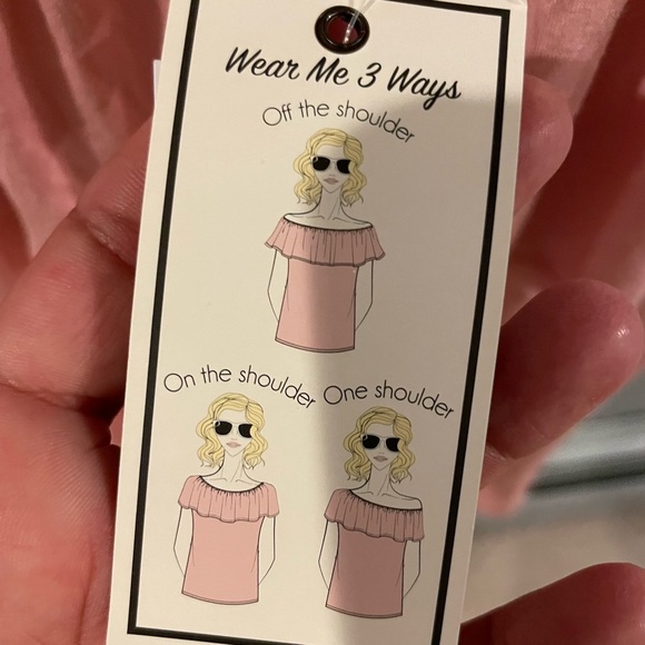 Ultra flirt 3 way shirt size Large NWT 💖 - Picture 2 of 3